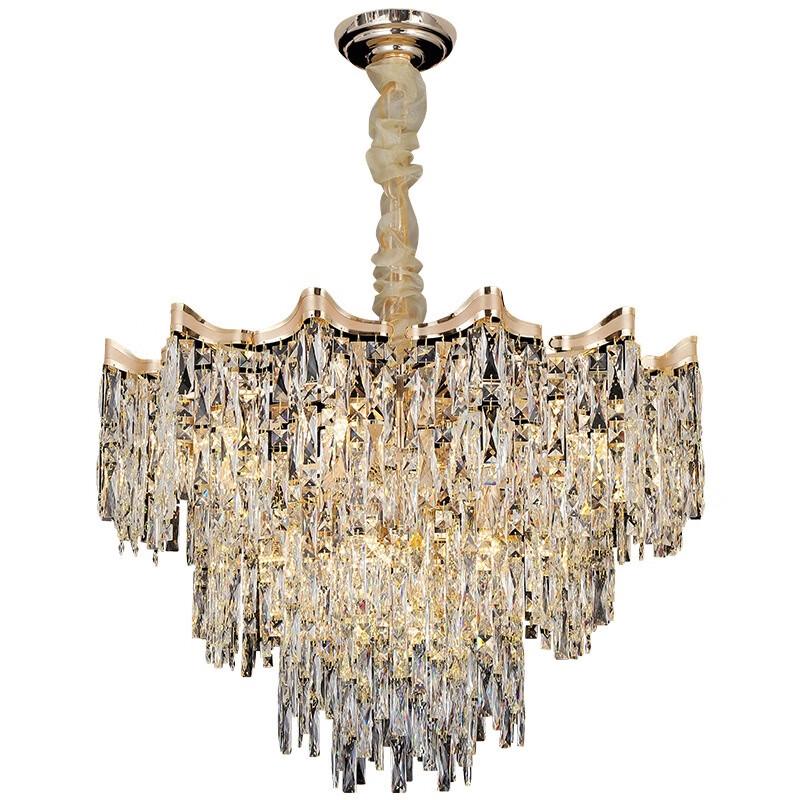 French Style Oval Crystal Chandelier
