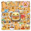 50 Capybara Graffiti Stickers: Cute Cartoon Animal Designs for Decorating Cups & Phones
