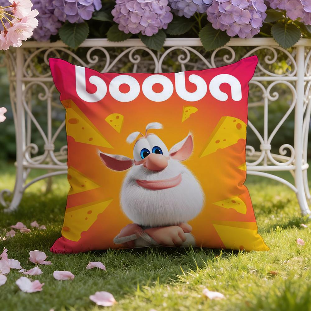 Süßer Fourbob-Booba Kissenbezug für Zuhause & Auto, Doppelszenen-Kissenbezug: Wendbar für Premium-Komfort