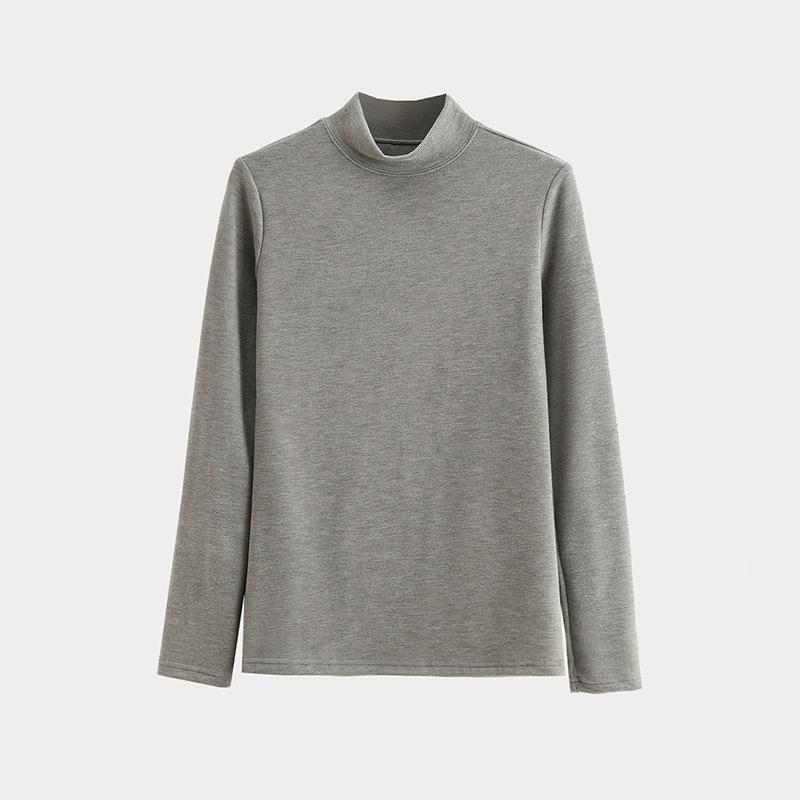 

Женский кардиган, унисекс, топ с длинным рукавом, пуловер, водолазка, куртка, базовый слой 2XL светло-серый