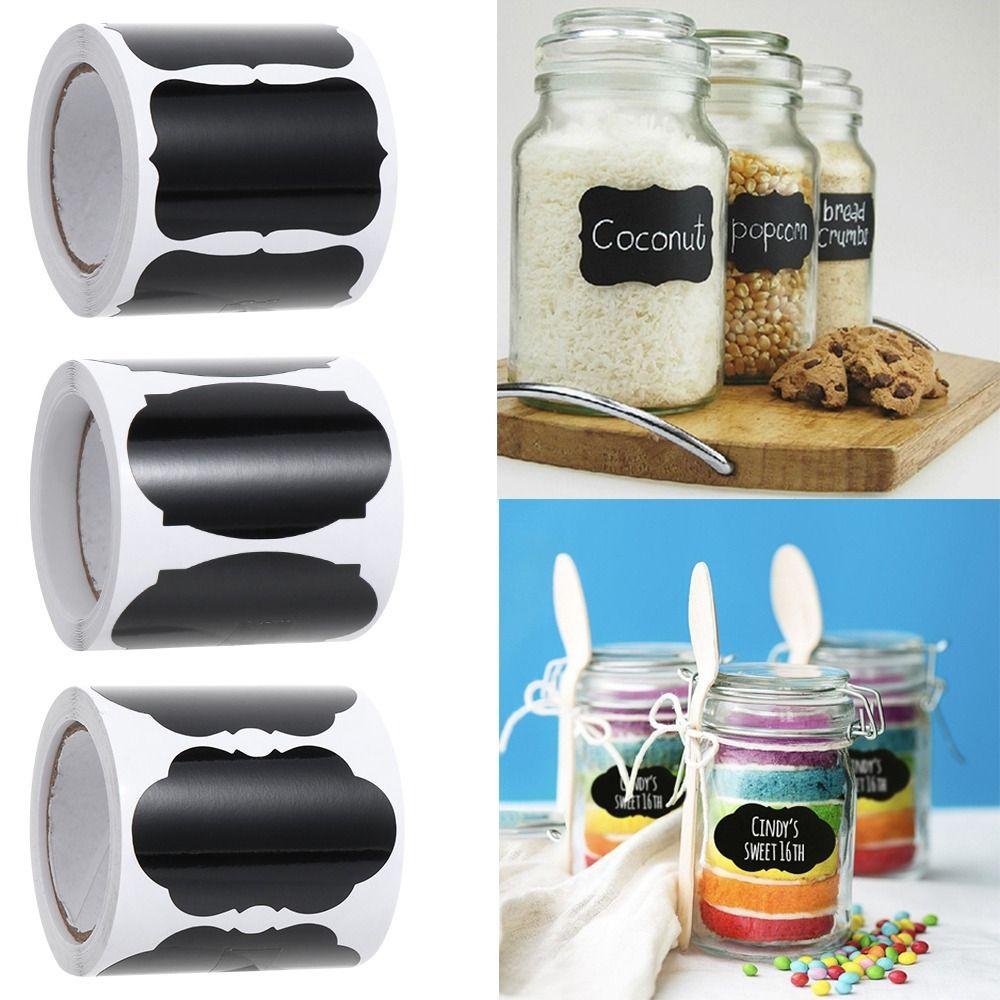 120Pcs/Roll Removable Blackboard Stickers PVC Chalkboard Stickers Chalkboard Labels  Home & Kitchen