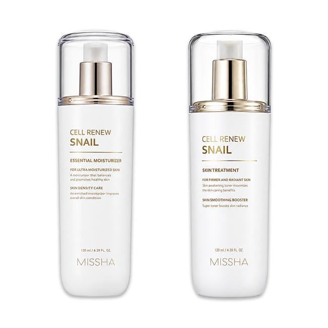 MISSHA Cellinew Snail Essential Moisturizer 130ml, Treatment 130ml, Cream 50ml, Sleeping Mask 110ml  (16 Options)