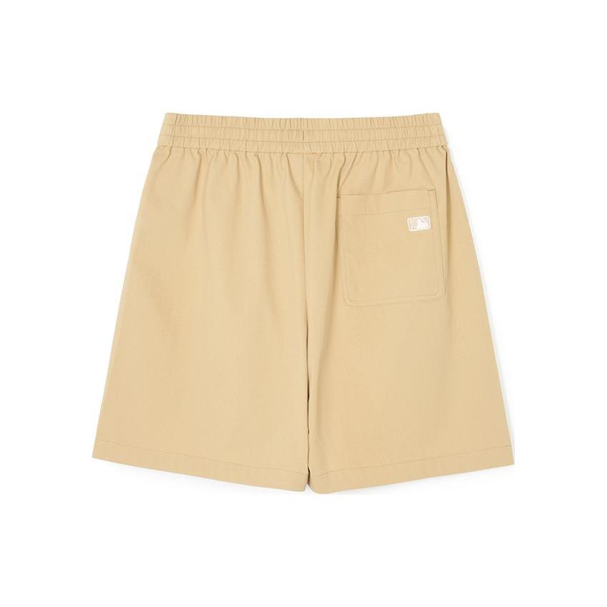 New MLB Casual Shorts Unisex Beige Yellow 3ASMB0143-43BGS