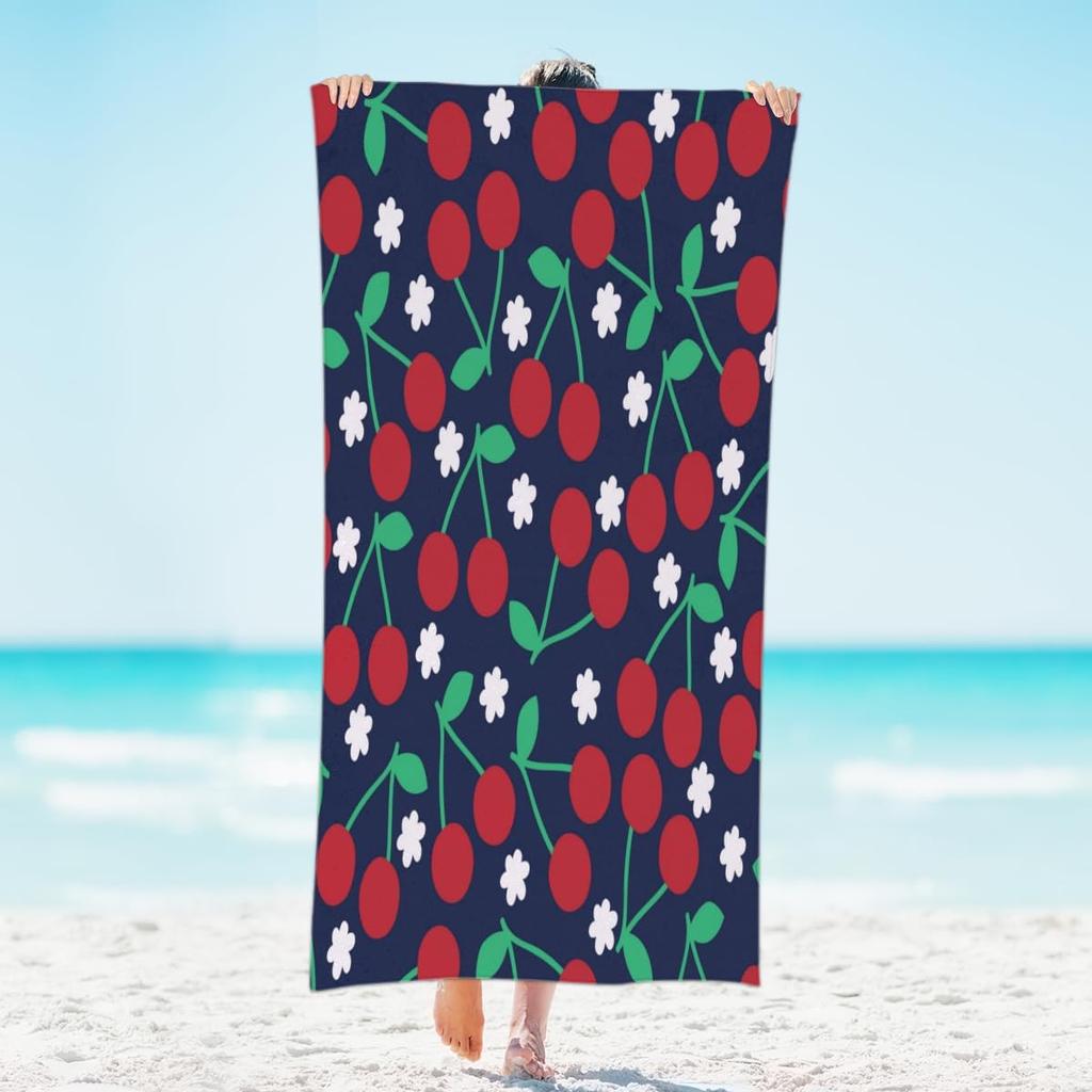 Microfiber Fruit Beach Towels Sand Free Quick Dry Lightweight Travel Bath Towels Large Oversized,Sweet Watermelon Pool Towels