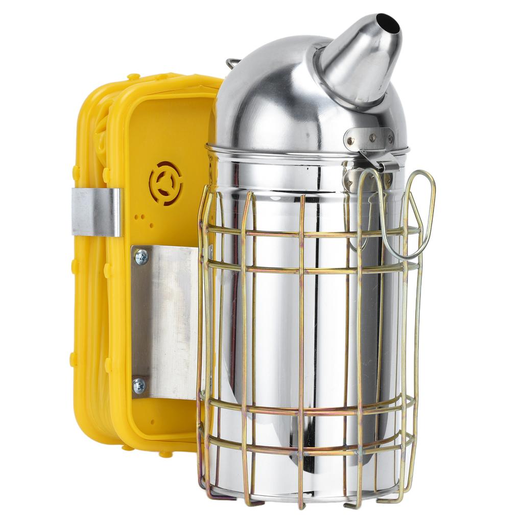 Pointed Beehive Smoker with Heat Protection Board Stainless Steel Bee Smoker for Bee House