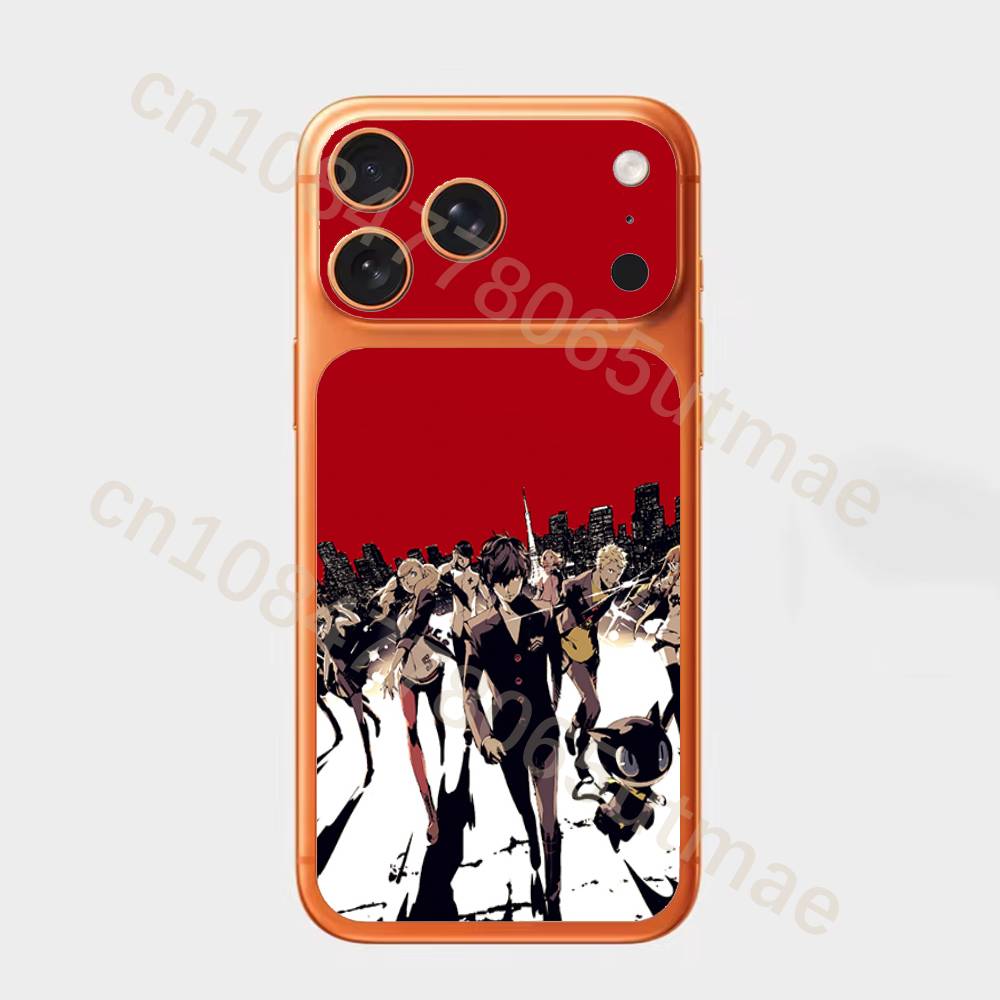 

P-Persona5 Joker For iPhone 17pro,17pro max Carmere and Back Cover Decal Wrap Skin Colorful Rear Protective Sticker Film iPhone17promax