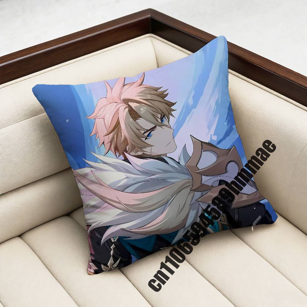 For Varka Genshin Impact Throw Pillow Case Sham 30X30Cm 45X45Cm 50X50Cm Square Office Cushion Cover