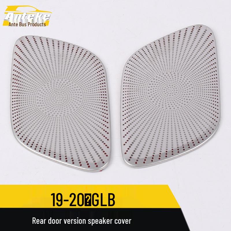 GLB 19-20 Rear Door Speaker Stainless Steel Cover Trim