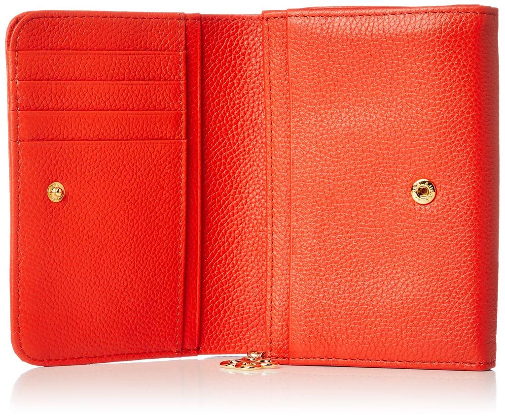 Marie Claire Women's Bifold Wallet, Genuine Leather, Zippered Coin Purse, Large Capacity, Brand: Carrousel 88649-52, Orange