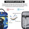 The Black Cat Looks At The Starry Sky Insulated Lunch Bag for Women Cooler Thermal Food Box Tote Leakproof Lunch Boxes Container