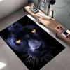 Black Panther Face Design Carpet suitable as a non-slip mat for the living room or bedroom sofa