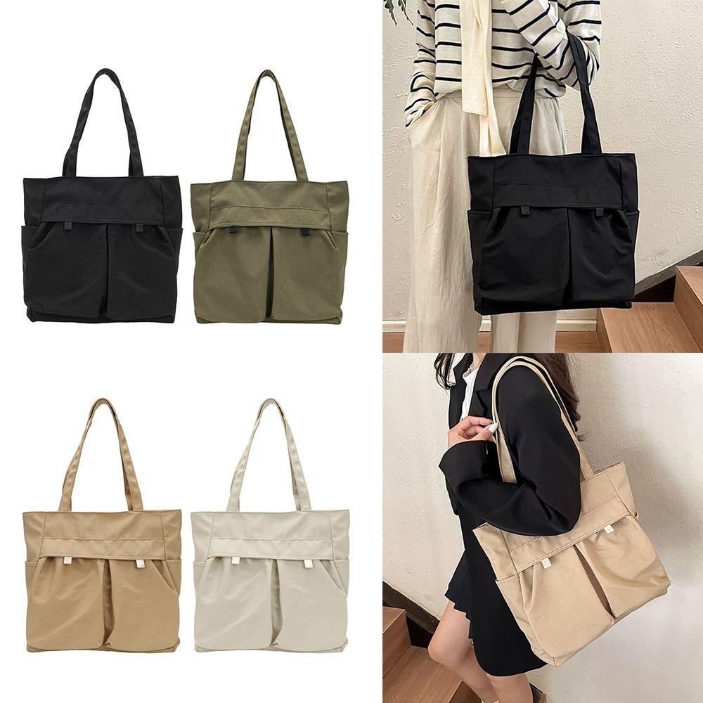 

Large Capacity Canvas Bag Retro Class Shoulder Bags New Commutuing Handbags хакі