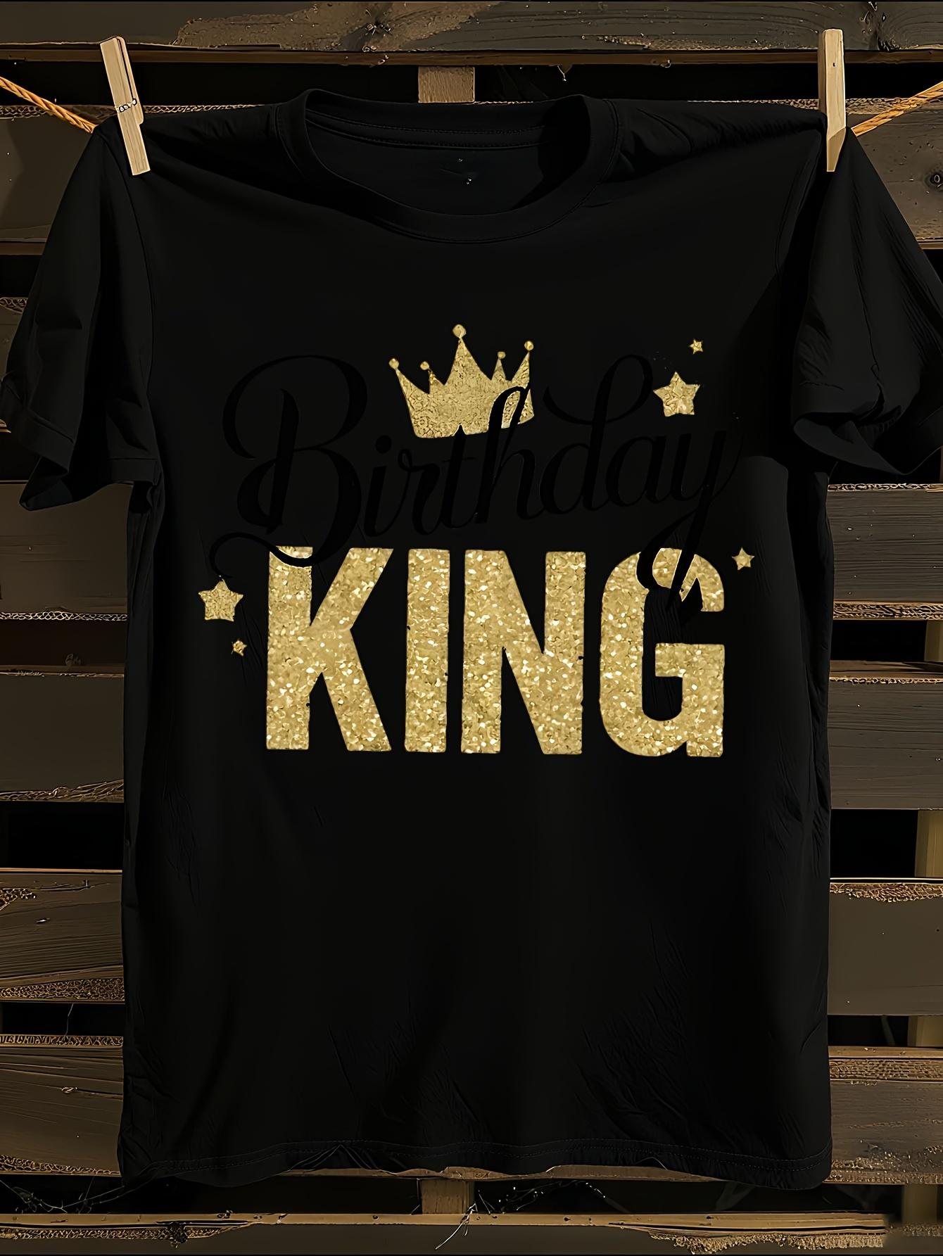 BIRTHDAY KING 100% Cotton T-shirt M