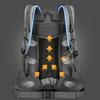 Hiking Backpack With Rain Cover Sport Camping Breathable Back Support Ruckpack Outdoor Climbing Trekking Daypack Large Schoolbag
