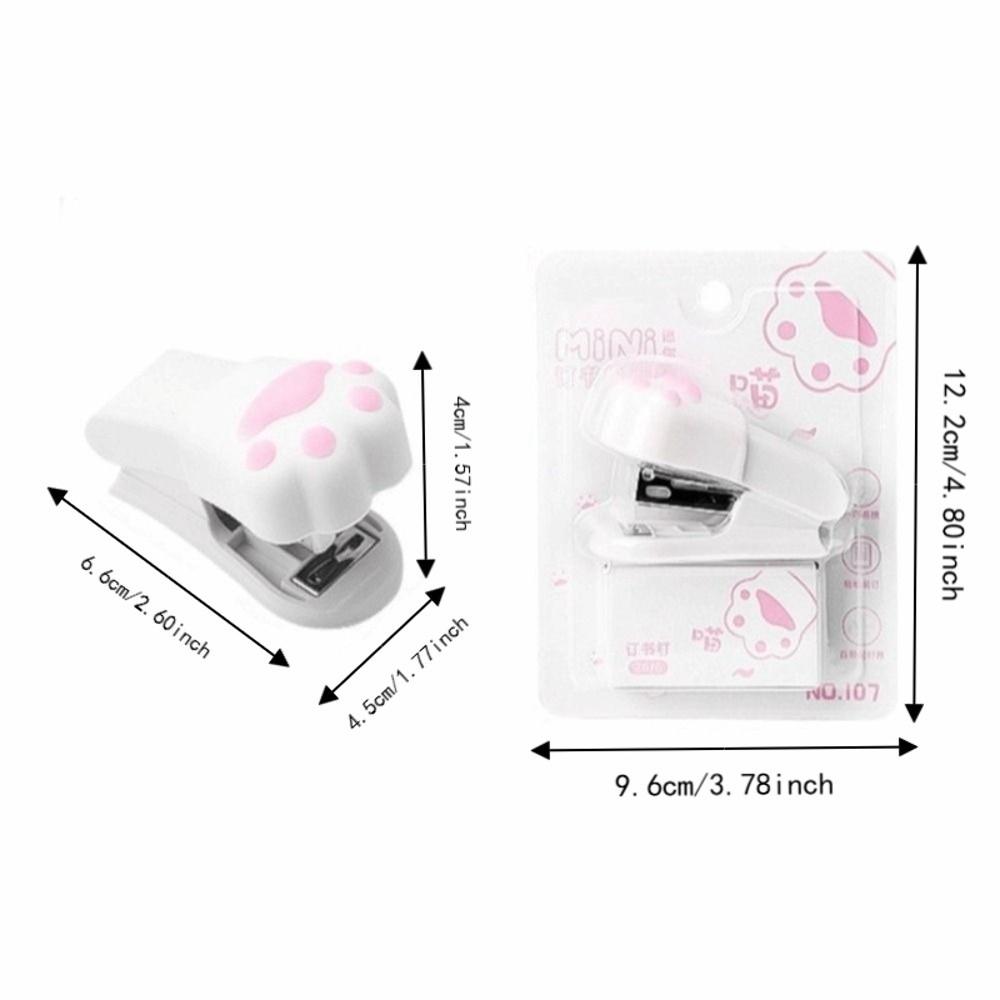 Multifunctional Cat Paw Stapler Cute Design Cat Claw Stapler Mini Stapler Set Office Use