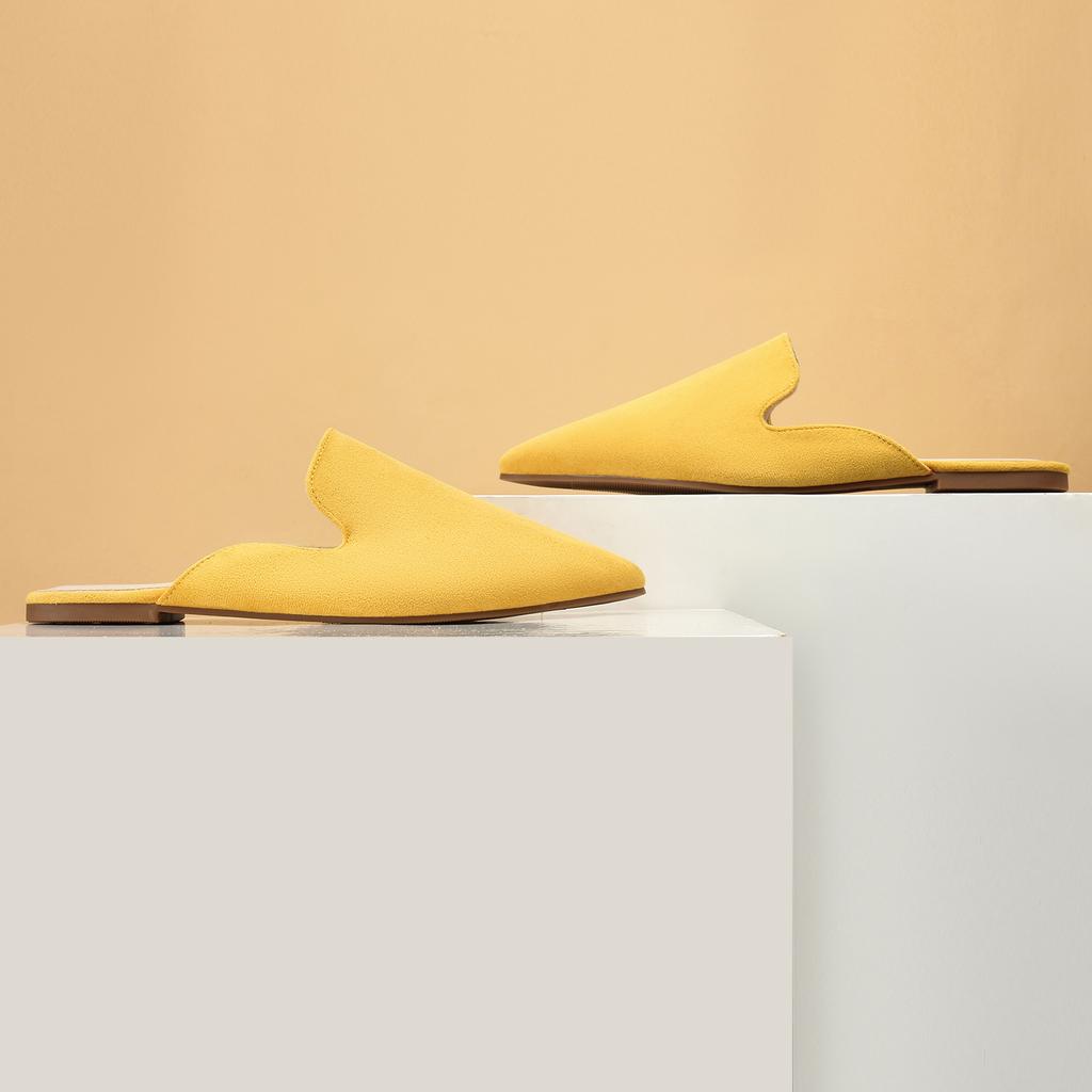 Nya Hösttofflor För Kvinnor Tofflor Damers Vardagliga Och Bekväma Platta Skor Damers Mules Mjuka Läder Tofflor