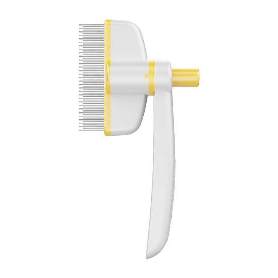 Self-Cleaning Pet Grooming Comb 180-Degree Rotatable Dog Detangling Brush Loose Fur Remover Comb for Long And Short Hair Cats Dogs