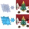 Christmas Tree Resin Silicone Mold Christmas Ornaments Epoxy Resin Mold for Casting Home Decorations Christmas Supplies