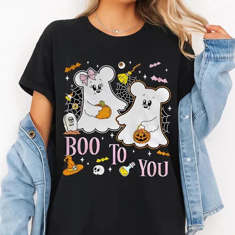 Mickey Ghost Pumpkin Halloween TShirt S