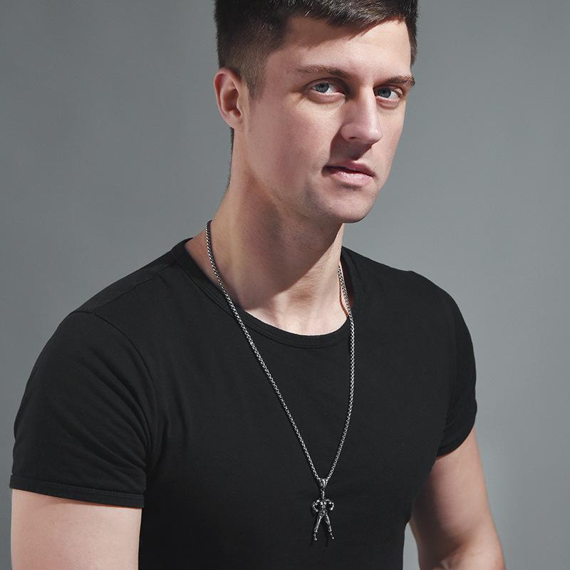 Steel Titanium Versatile Saiyan Pendant Necklace Perfect For Workout Lovers Students And