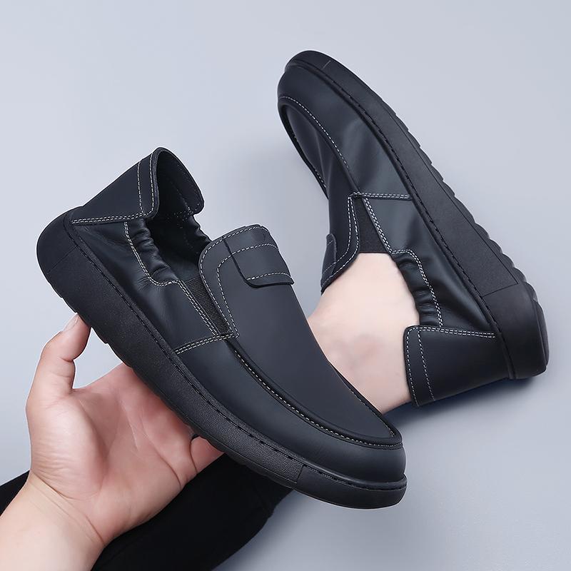 Men Leather Loafer Driving Shoes Slip On Moccasin Casual Walking Footwear Outdoor Office Daily Comfort Shoes Lightweight