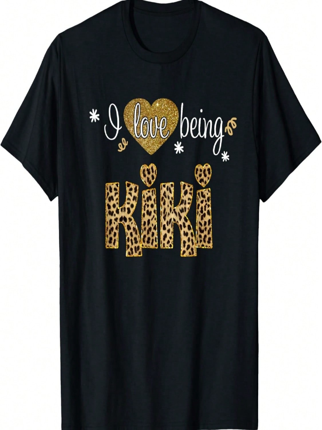 I Love Being Kiki Leopard Plaid- Christmas Gift T-Shirt S разноцветный