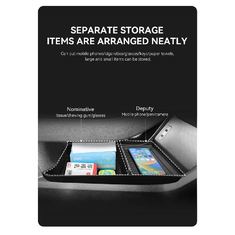 Car Storage Accessories for Ebro S400 HEV for Chery Tiggo 4 CSH HEV 2025 2026 Armrest Storage Box Central Control Lower Tray