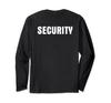 Event Security Safety Guard Outfit for Men and Women SECURITY Long Sleeve T-Shirt