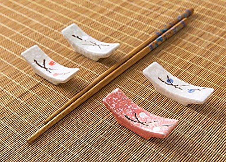 VIEAURA Ceramic Chopstick Japanese Set of Tabletop Japanese Cutlery Knife Interior Decor Rests, Style, 4, Accessories, Cuisine, Restaurant, Inn,
