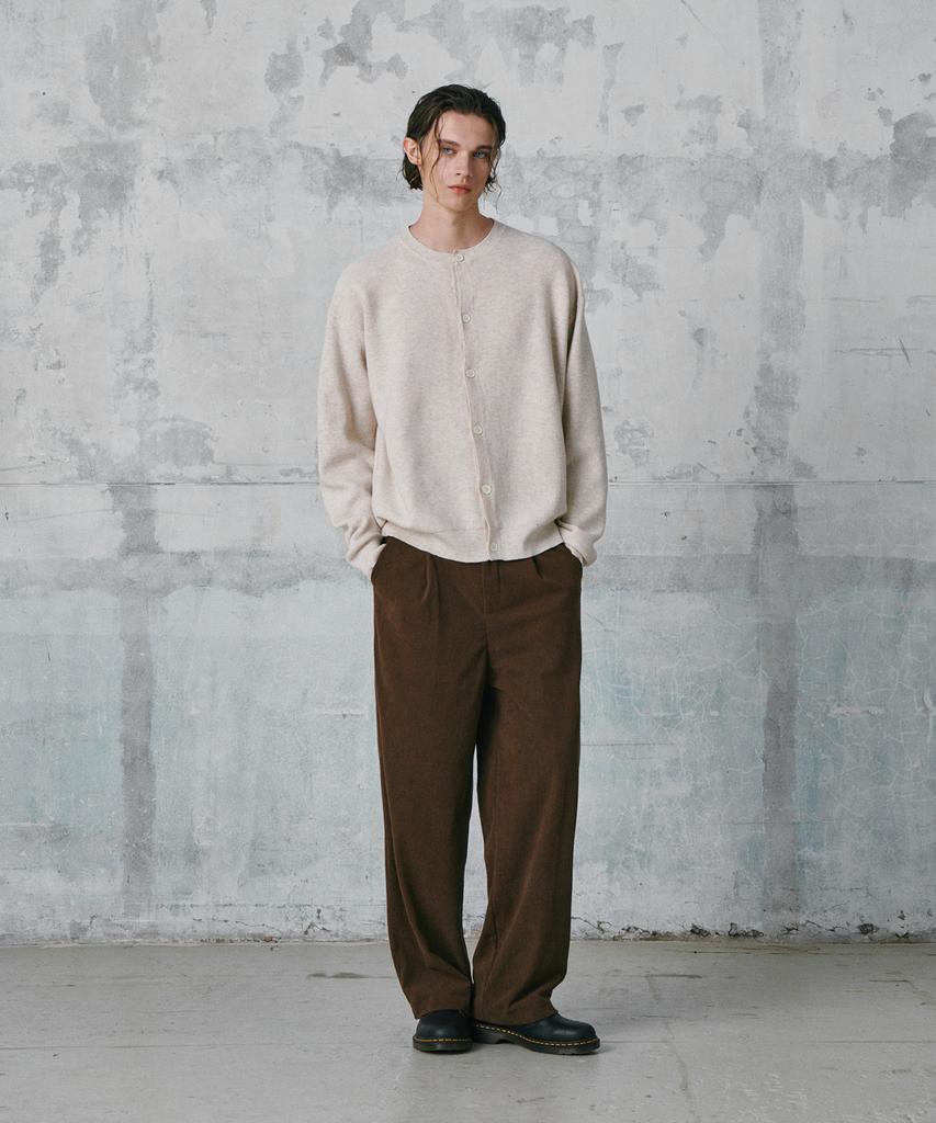 GLW Comfort Elastic Corduroy Pants Brown