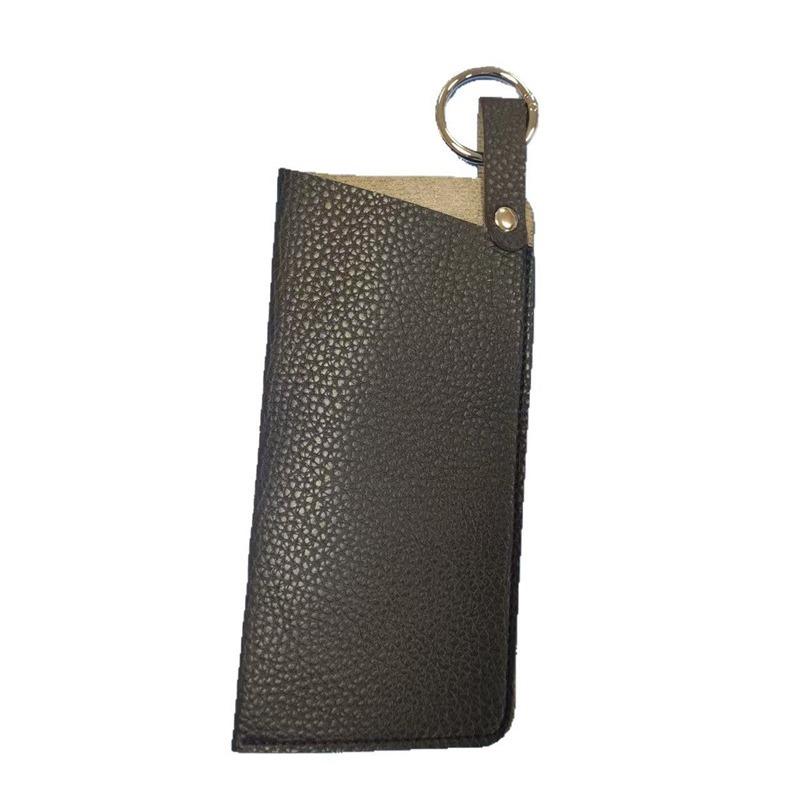 Portable PU Leather Eyeglass Case, Hanging Eyeglass Storage Bag, Sunglasses, Eyeglass Bag, Convenient Keychain