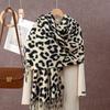 Hot-selling Leopard Print Imitation Cashmere Versatile Long Scarf Autumn and Winter Fashion Versatile Warm Neck Protection Premium Shawl Scarf