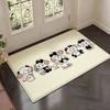 Kawaii Cartoon Bear Bunny Cat Rectangle Carpet Cute Maid Animal Kids Room Home Decor Mat Non Slip Floor Rug Entryway Doormat