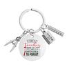 Teacher Key Chain Thank You Teacher Text Popular Pendant Key Chain Teachers'Day Pendant Gifts For Teachers