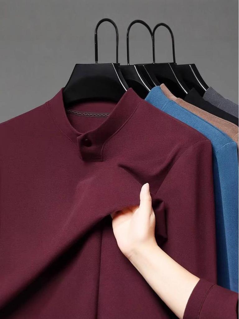 2025 German Velvet Stand Collar Slim-Fit Sweatshirt: Warm, Casual, Long-Sleeve, Solid Color