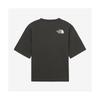The North Face Logo Pattern Loose Fit Round Neck Short Sleeve T-Shirt Unisex T-Shirt Charcoal-Gray NT7UR27A
