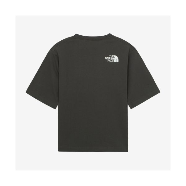 The North Face Logo Pattern Loose Fit Round Neck Short Sleeve T-Shirt Unisex T-Shirt Charcoal-Gray NT7UR27A