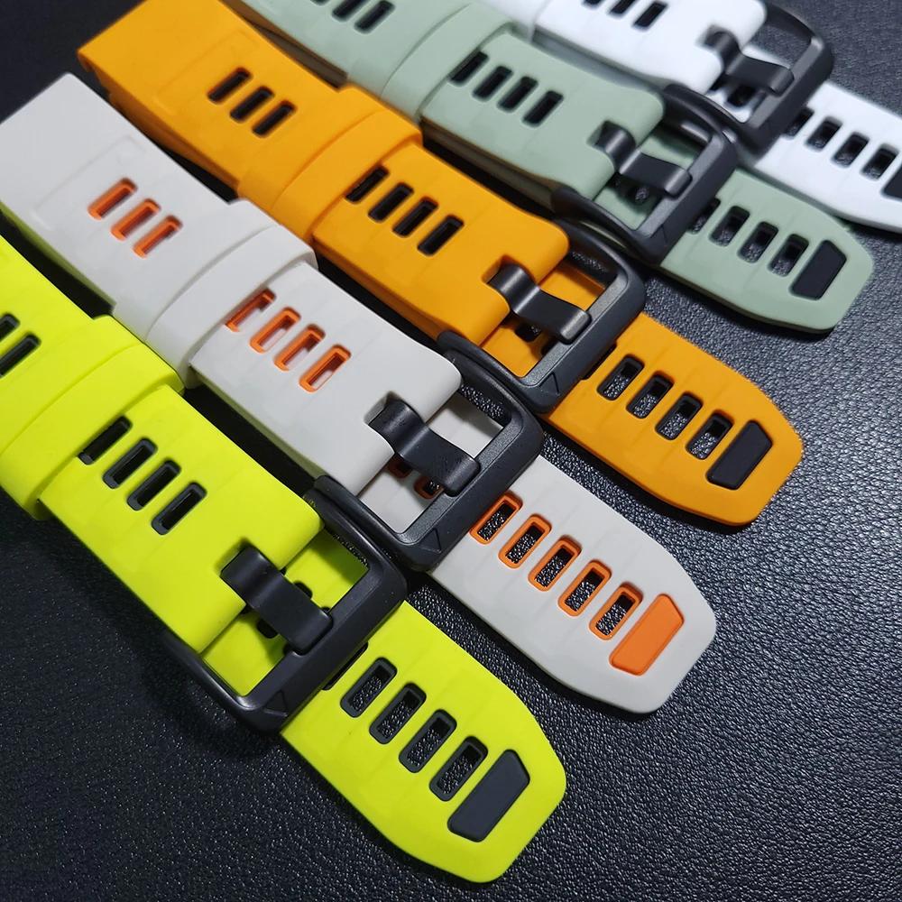 QuickFit 22mm 26mm Silicone Strap For Garmin Fenix 8 E 7X 7 6 6X 5 5X Plus/Epix Pro Gen 2 51mm 47mm Enduro 3 Bracelet Watchband