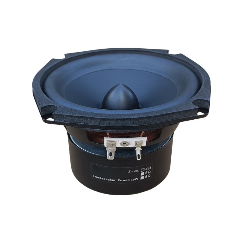 5.25inch Square HiFi Subwoofer Bass Speaker With Metal Rubber Composite For Home Theater Audiophiles