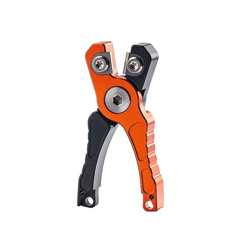 Corrosion Resistant Aluminum Fishing Line Cutter Secure Sliding Lock Lightweight Portable Gear for Travel Angling