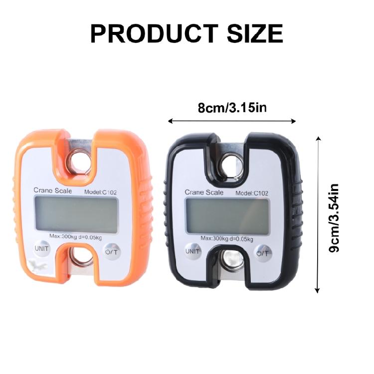 Hanging Scale, Digital Cranes Scale 300KG (660lbs), Industrial Cranes Scale LCD Backlights Hanging Hook Scales