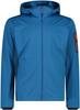 CMP Light Softshell Jacket with Detachable Hood (39A5027) Softshell Jacket Man Zip Hood (39a5027-02lt) Pacific-ocean
