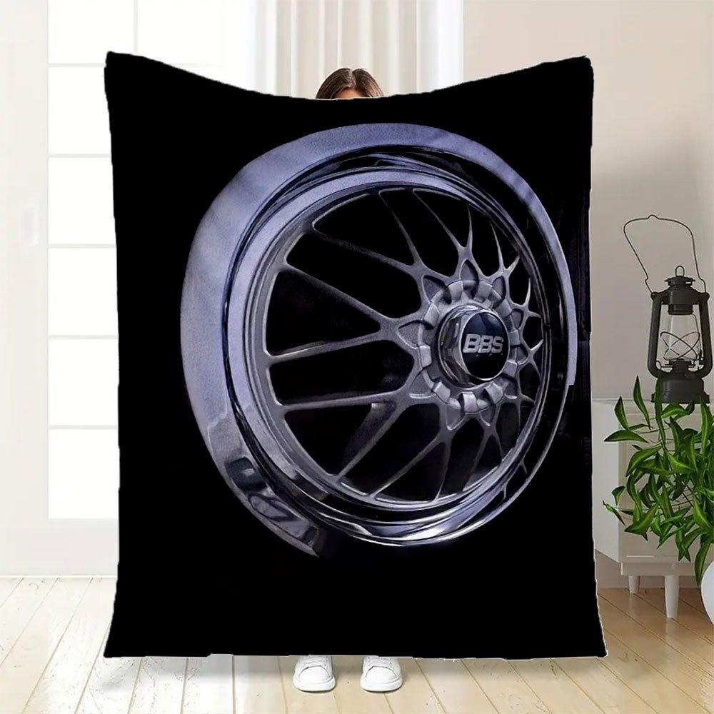 BBS Racing Wheels - Lightweight & High PerformanceBlanket Flannel Throw Blanket for Sofa, Bed, Travel, Camping, Office, Couch, Chair, And Be