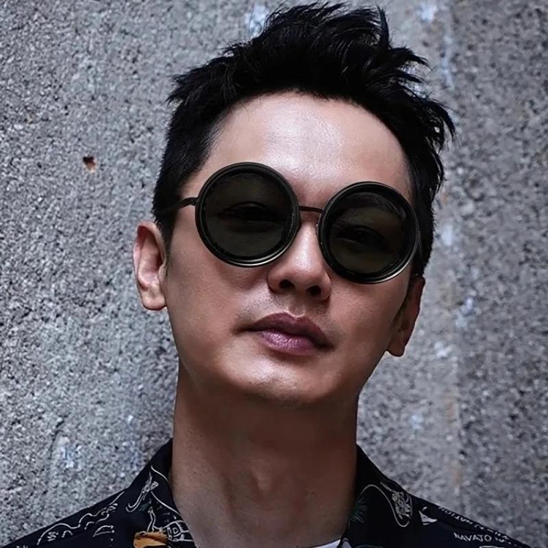 Retro Nd Glasses Personalized Adjustable Women'S Sunglasses Outdoor Neutral Fishing Polarized Uv400 Sunscreen Glasses