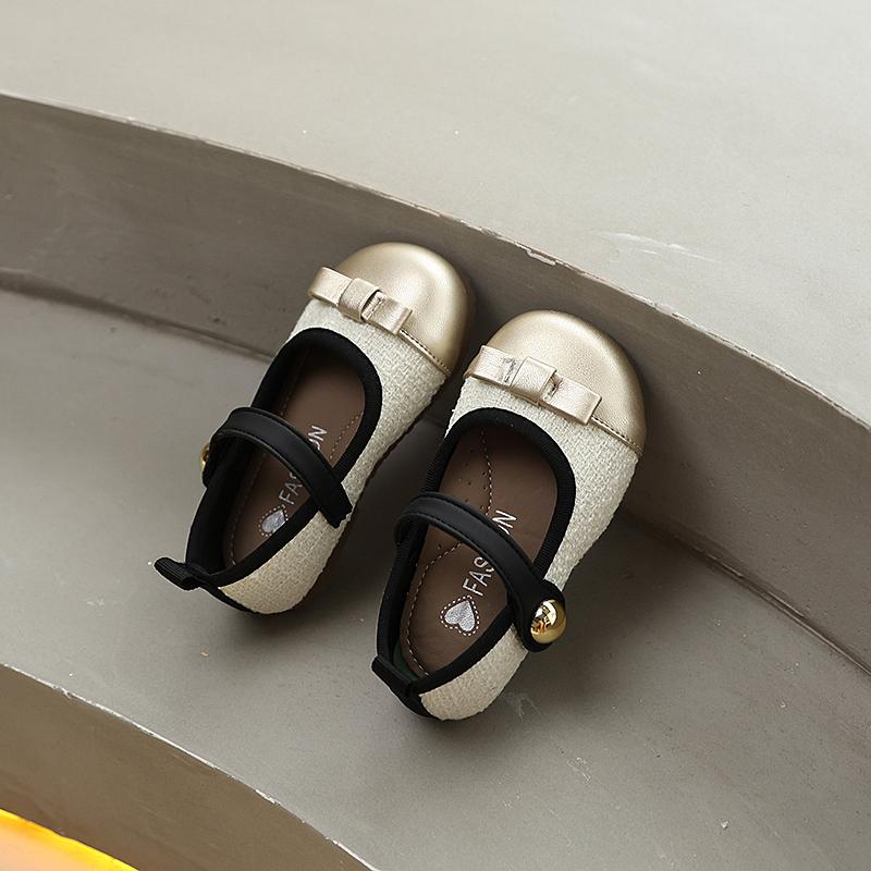 

Spring Autumn Trend Girls Causal Princess Shoes Sweet Bowknot Kids Leather Shoes Fashion Children Wedding Party Flat Shoes New 25
