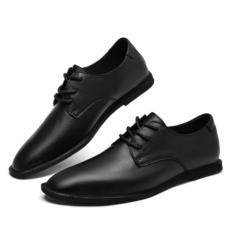 

Мода Мода Балетки Деловые Оксфорды для мужчин Классическая Офисная Формальная Обувь Шнуровка Мужские Туфли для Ходьбы Натуральная Кожа Повседневная Обувь 47 чёрный