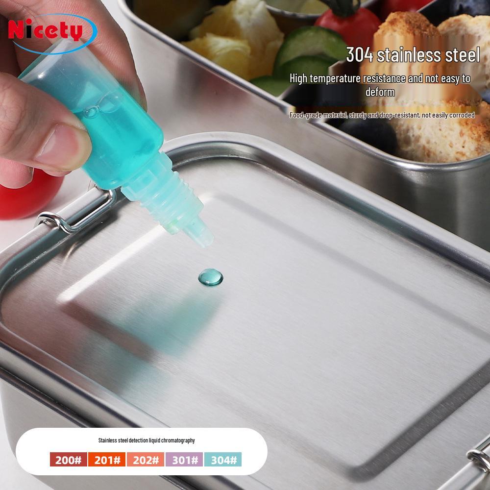 Cutie de prânz Bento din oțel inoxidabil 304 pentru copii - Calitate alimentară, Etanșă, Depozitare pentru picnic în aer liber