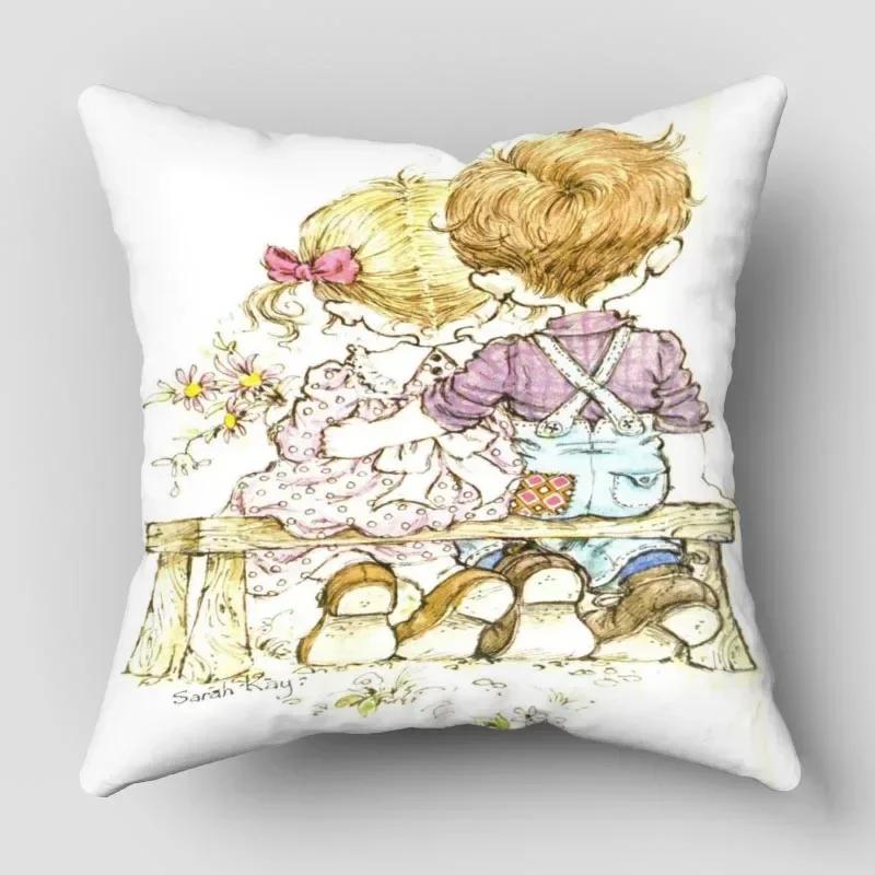 

Наволочки Сара Кей Мультяшные наволочки Декоративные подушки для дивана Украшение для автомобиля Наволочка 66x66cm