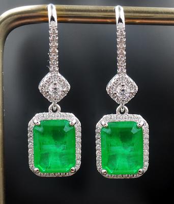 Schmuck Direktvertrieb Simulation Smaragdgrüne Schatzohrringe Retro-Ohrringe Ohrringe Schmuck