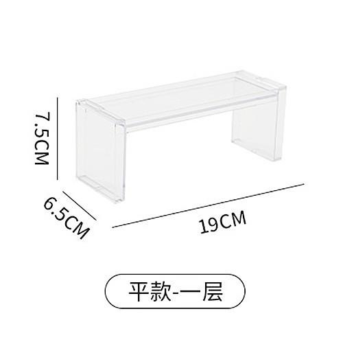 Transparenter Lagerregal Mehrschichtiger Stapelbarer Schreibtisch-Display-Rack Acryl Abnehmbarer Organisationsregal Handgemachter Papier-Cupcake